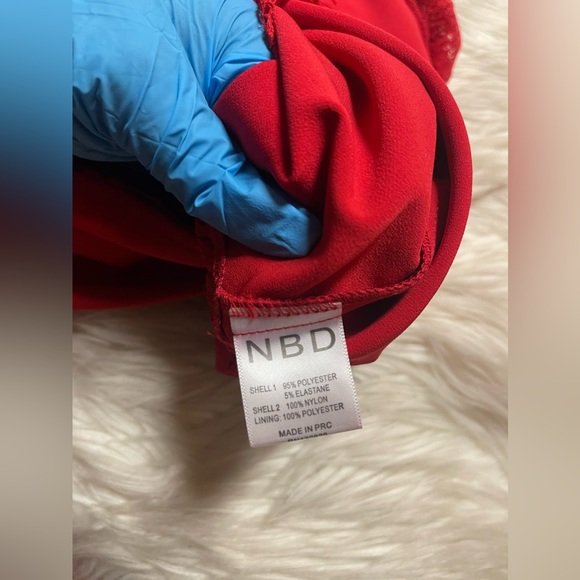 NBD Picture Me Red Lace Midi Dress Sweetheart - Picture 8 of 11